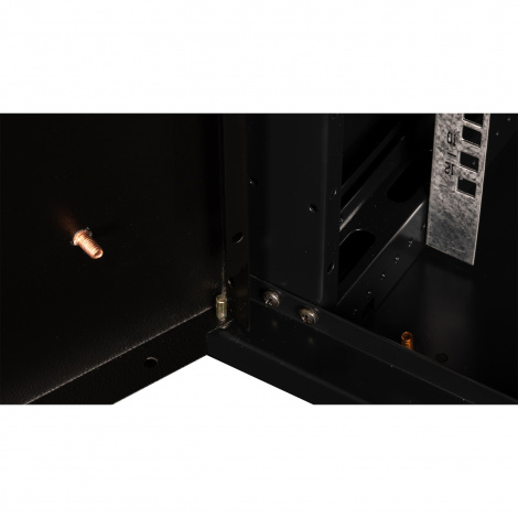 Шкаф 19" телекоммуникационный настенный, 12U 635x600х600 мм, дверь металл,черный